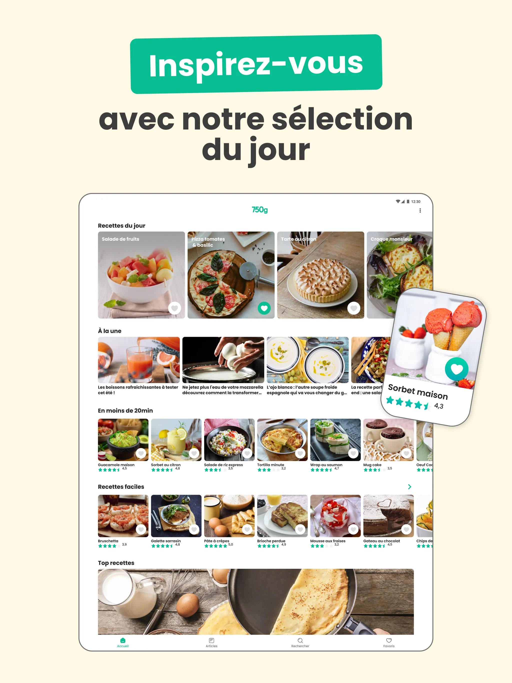 750g - Recettes de cuisine | Indus Appstore | Screenshot