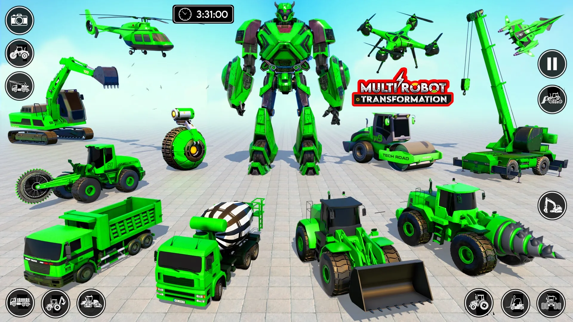 Robot Transform Car Games 3D | Indus Appstore | Screenshot