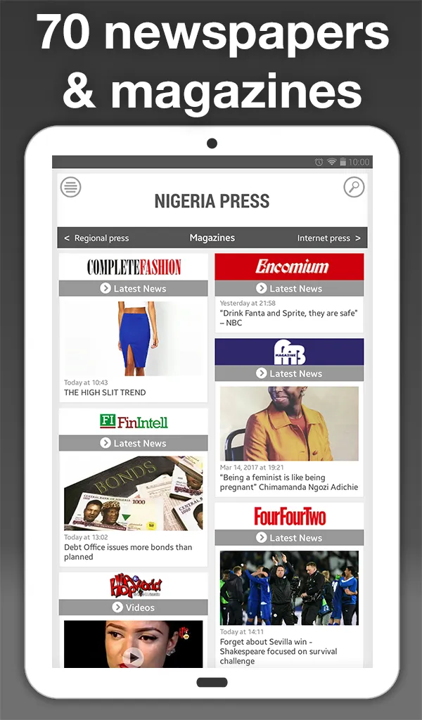 Nigeria Press | Indus Appstore | Screenshot