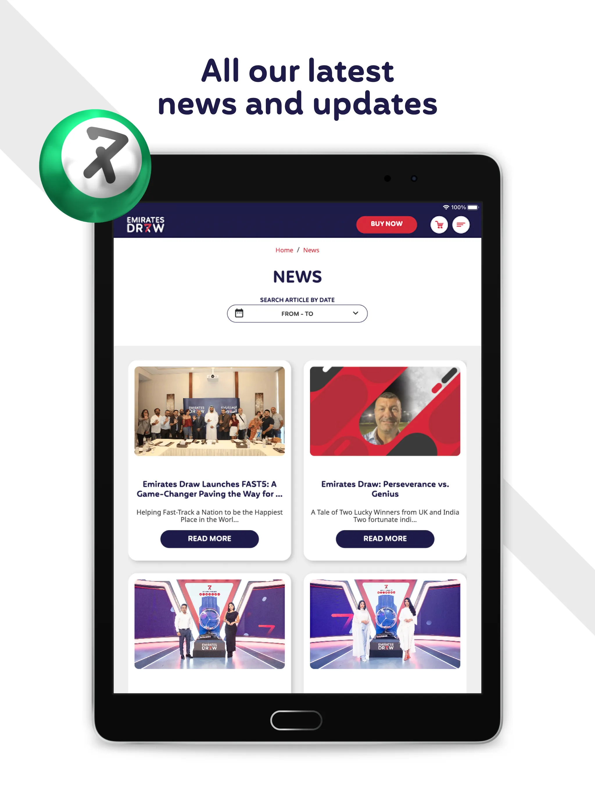 Emirates Draw | Indus Appstore | Screenshot