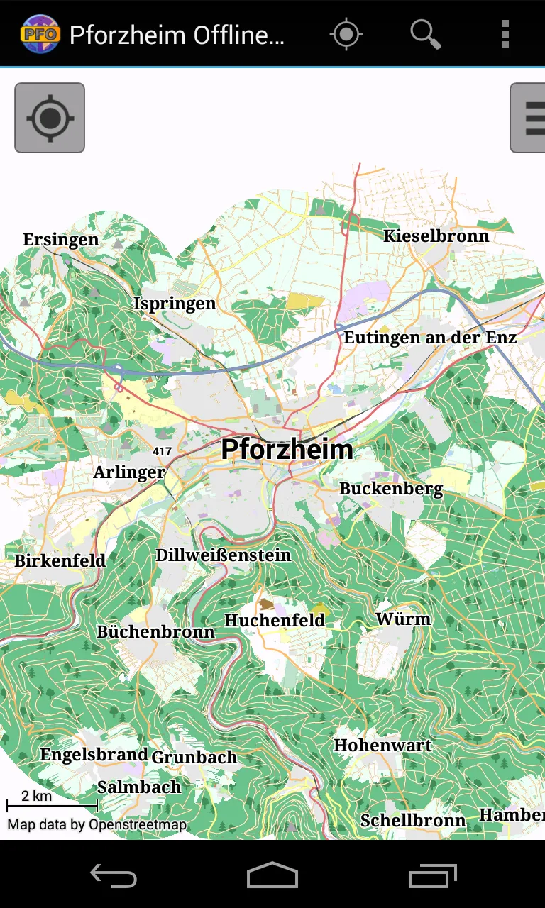 Pforzheim Offline City Map | Indus Appstore | Screenshot