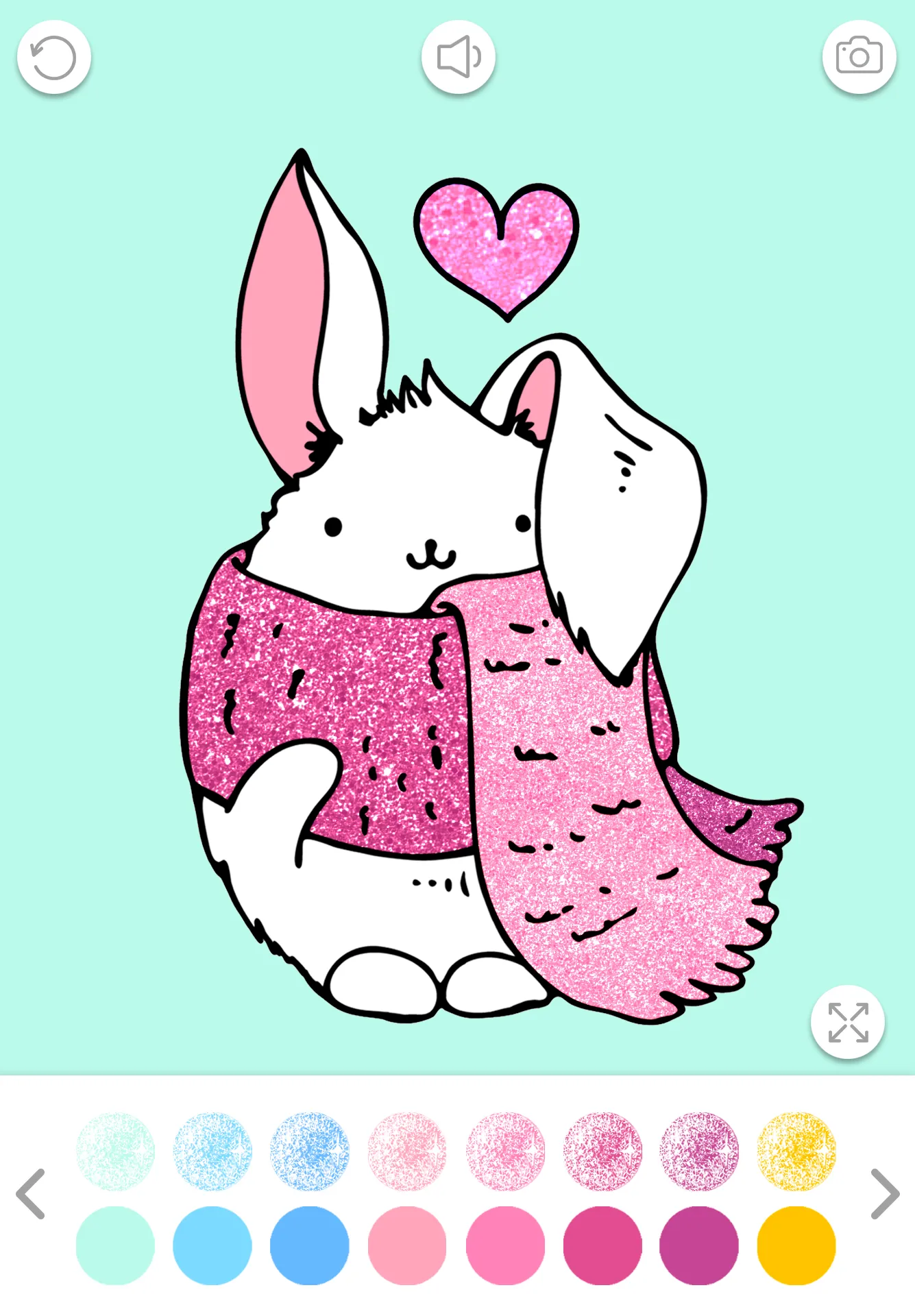 Kawaii Coloring Book Glitter | Indus Appstore | Screenshot