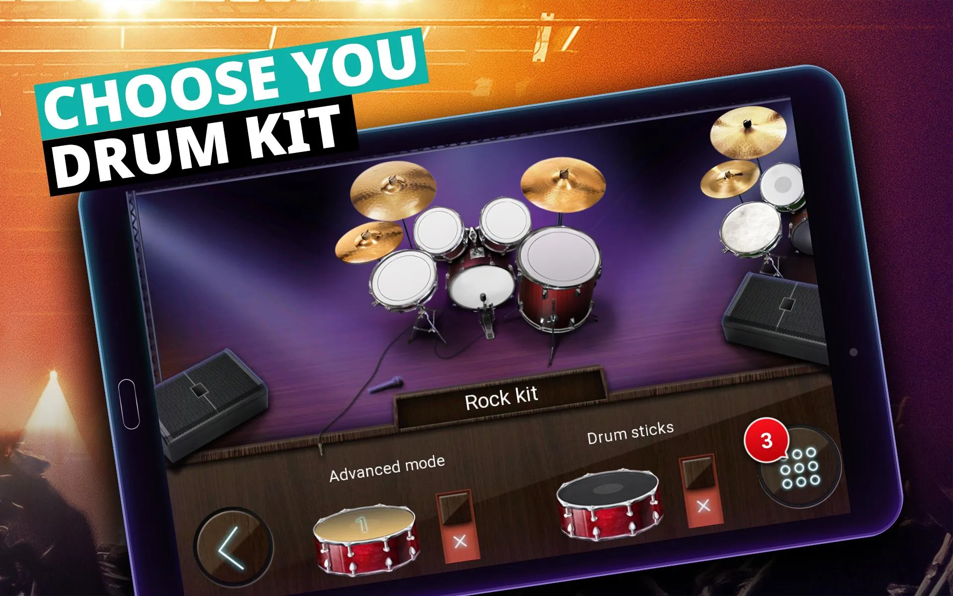 Drum Kit Music Games Simulator | Indus Appstore | Screenshot