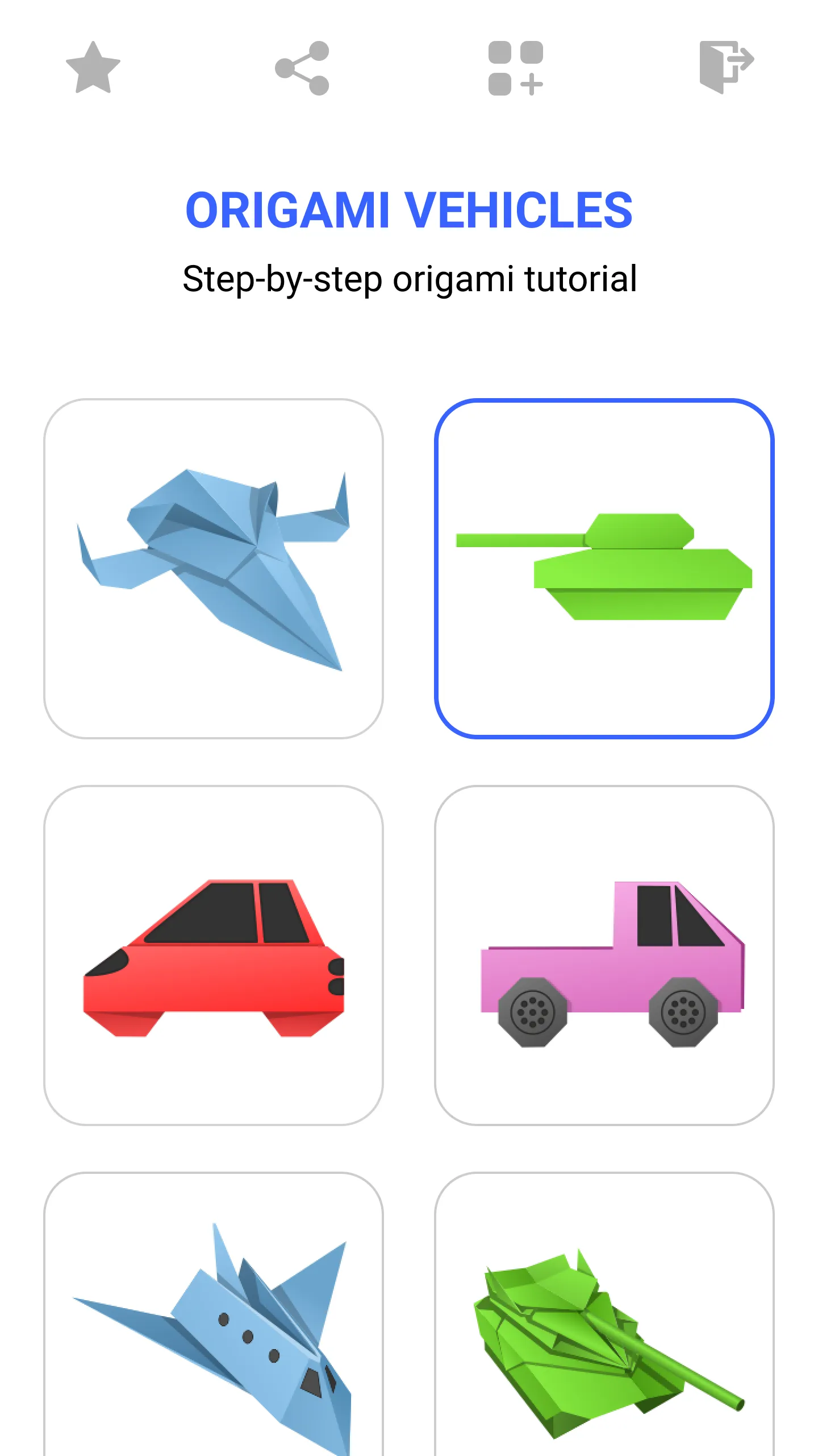 Origami Vehicles From Paper | Indus Appstore | Screenshot