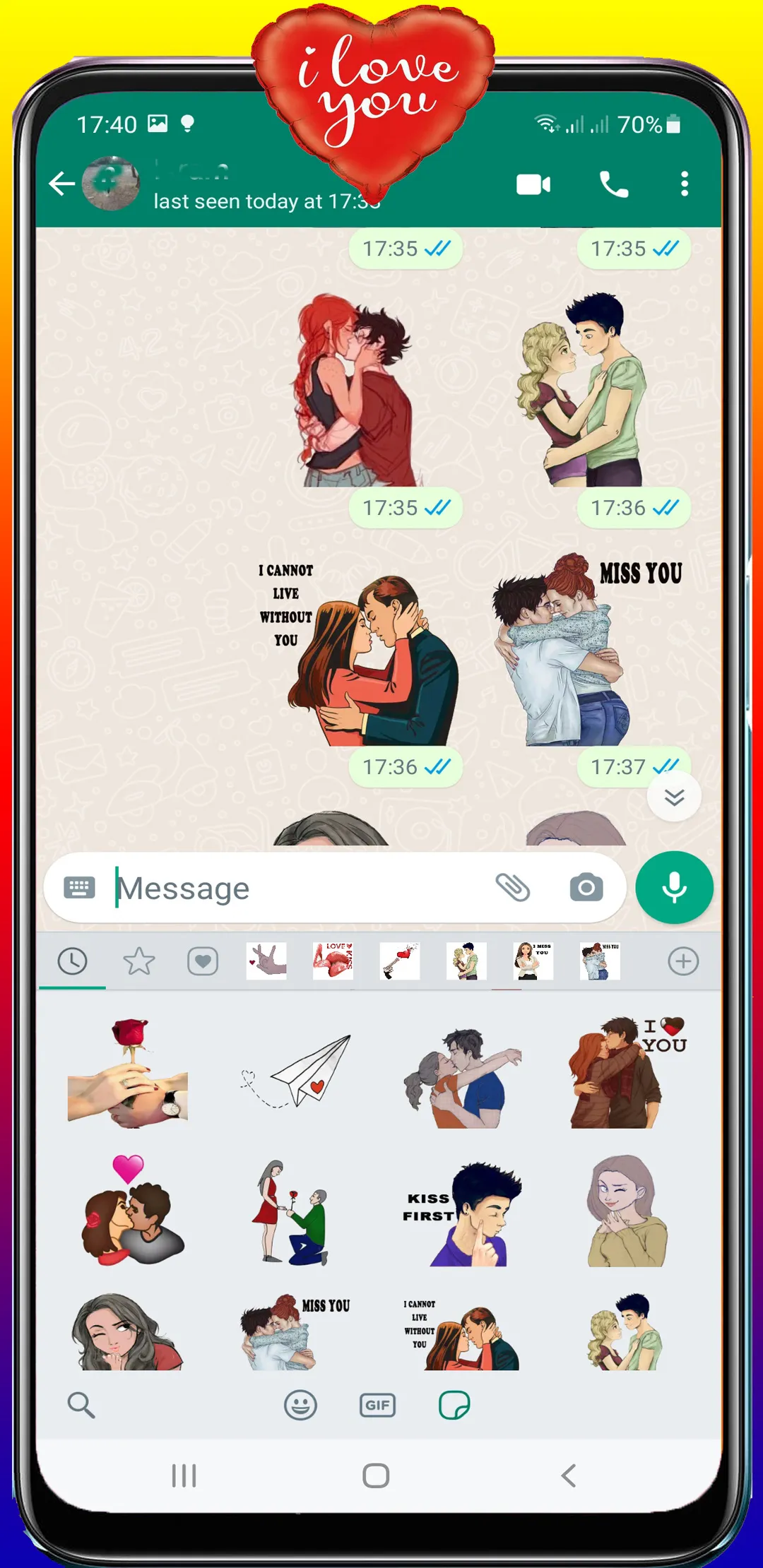 Love Stickers For WhatsApp | Indus Appstore | Screenshot