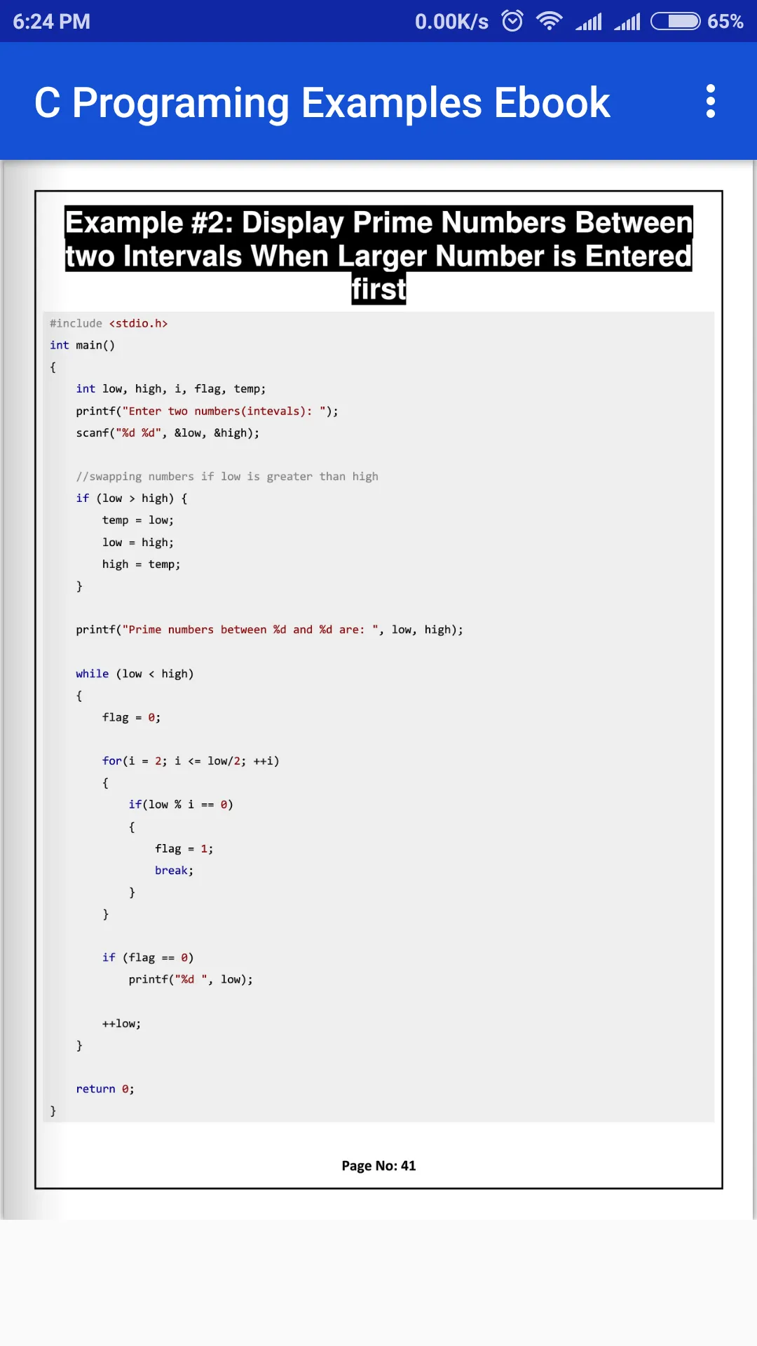 C Programming Examples Ebook | Indus Appstore | Screenshot