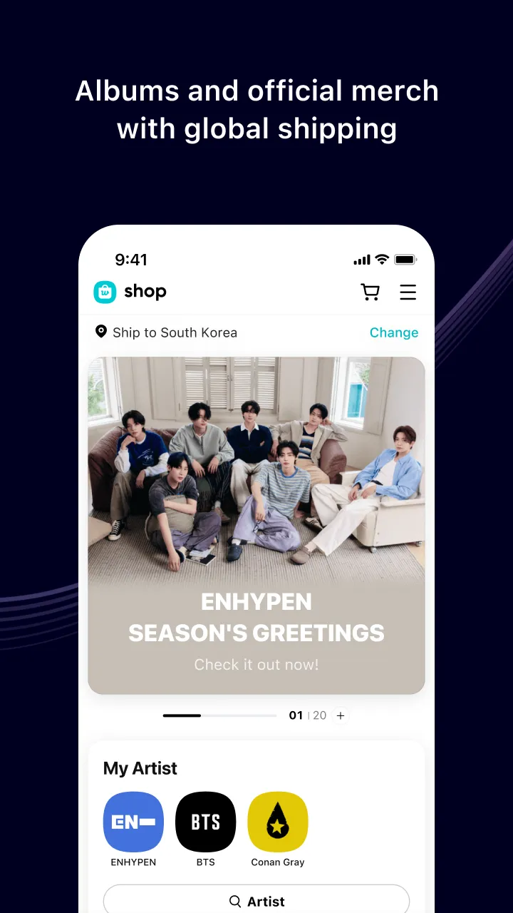 Weverse: Connect with Artists | Indus Appstore | Screenshot