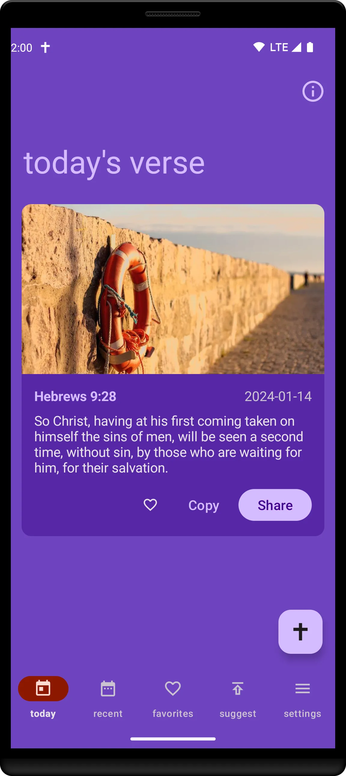 Daily Power - bible verses | Indus Appstore | Screenshot