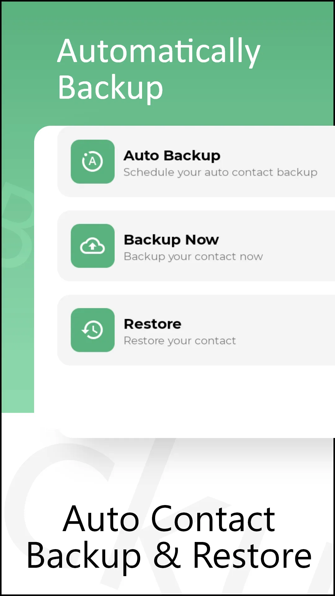 Auto Contact Backup & Restore | Indus Appstore | Screenshot