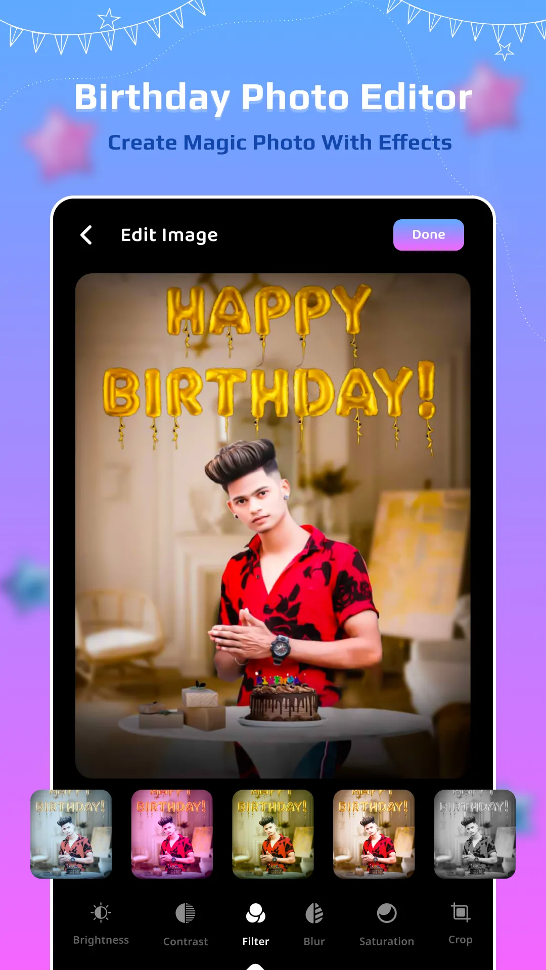 Birthday Photo Editor | Indus Appstore | Screenshot