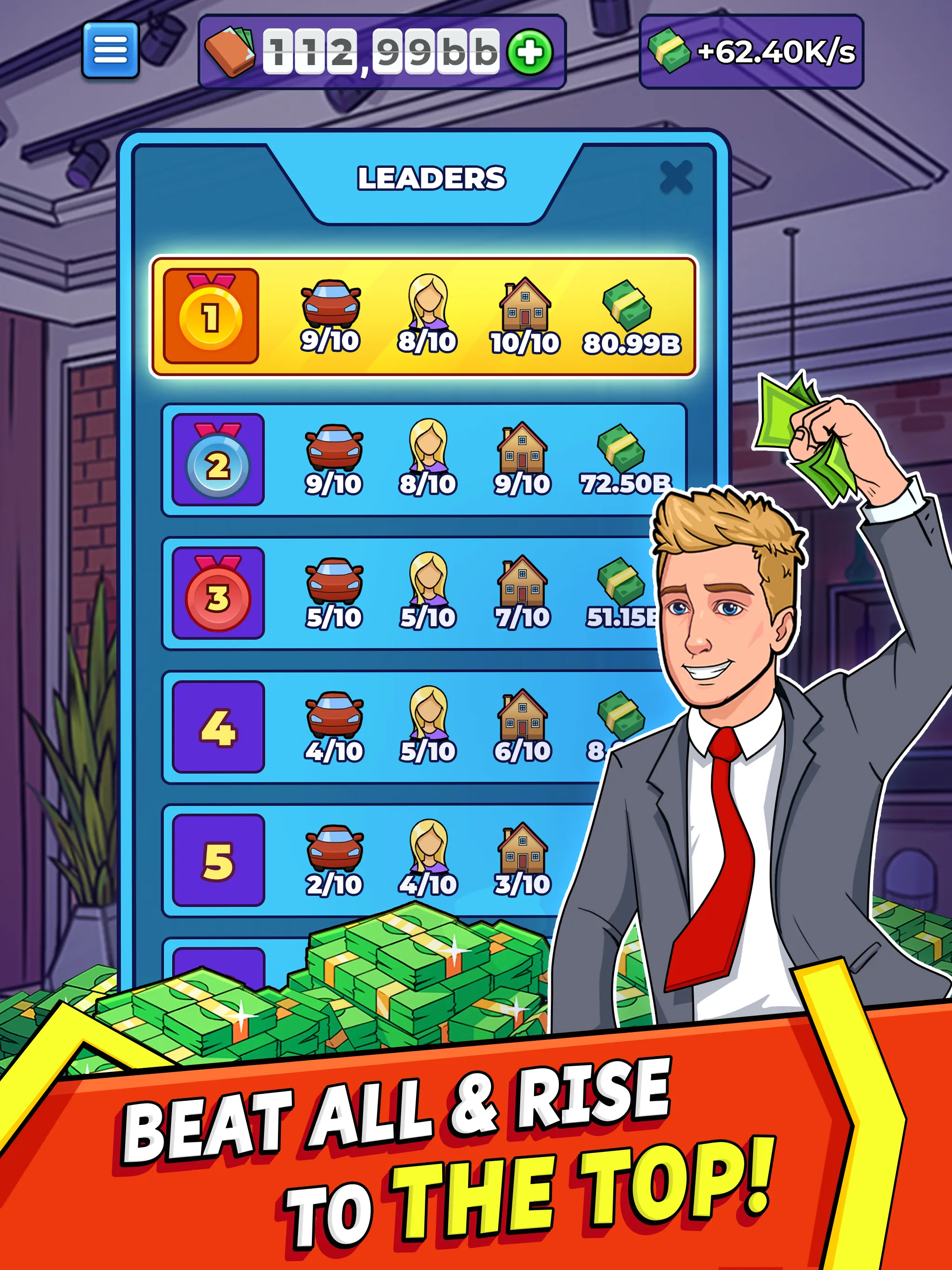 Idle Clickers: Money Tycoon | Indus Appstore | Screenshot