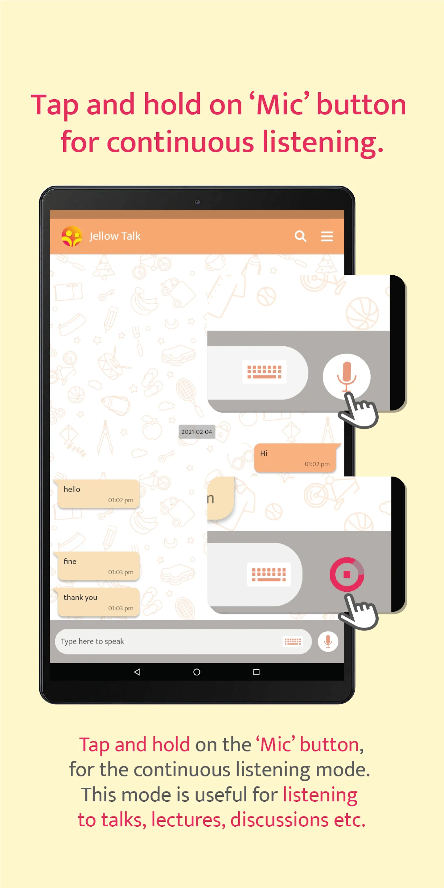 Jellow Talk Communicator Conve | Indus Appstore | Screenshot