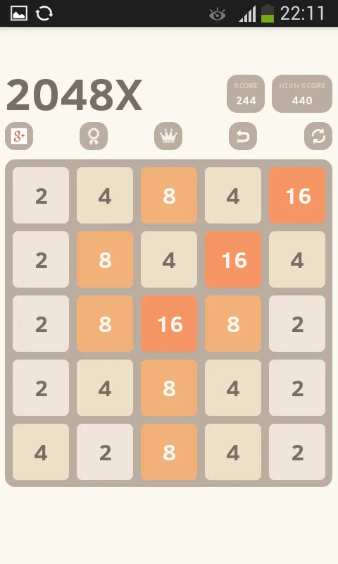 2048 Extreme (5X5) | Indus Appstore | Screenshot