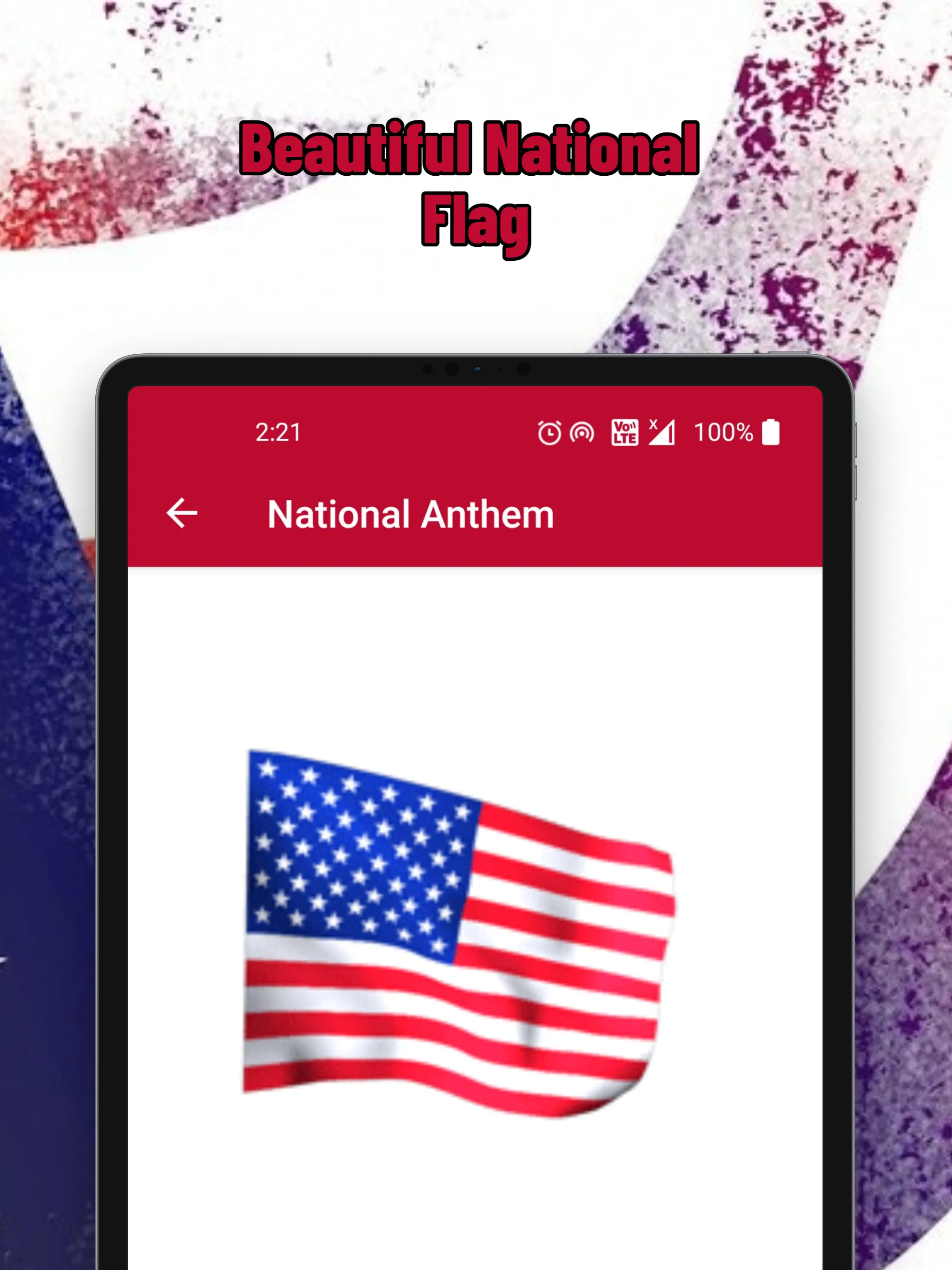 American National Anthem | Indus Appstore | Screenshot