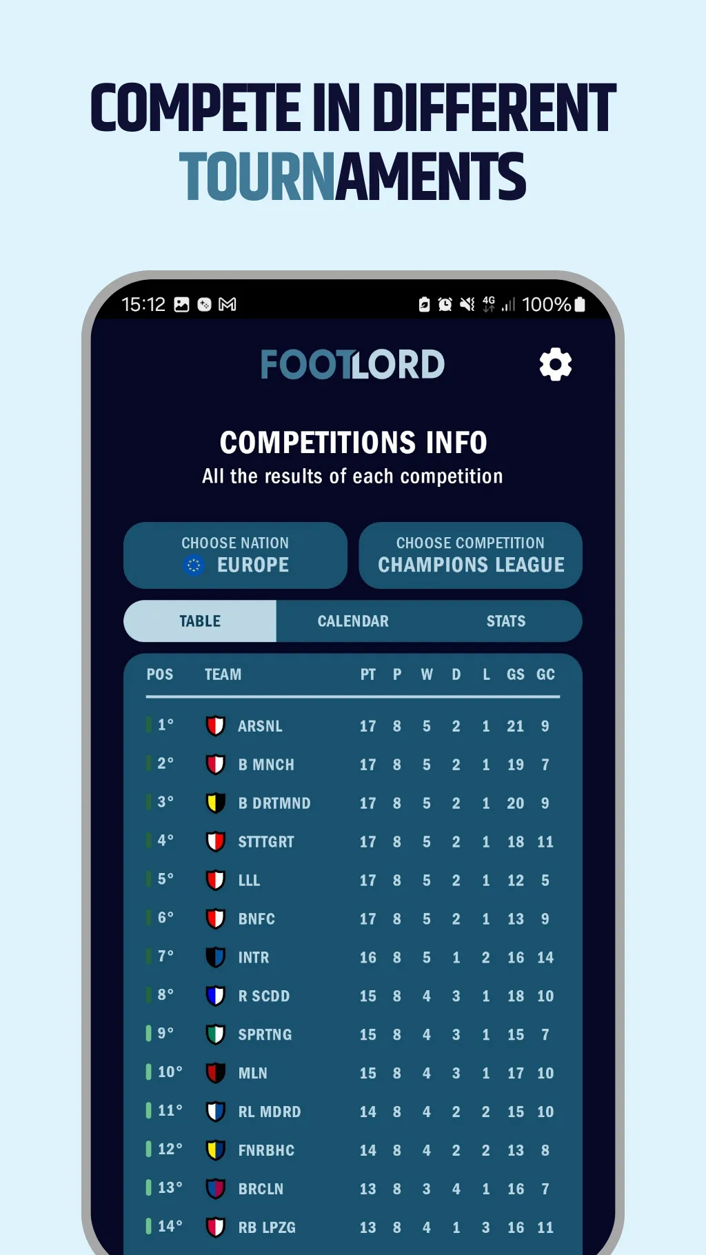 FootLord - Football Manager | Indus Appstore | Screenshot