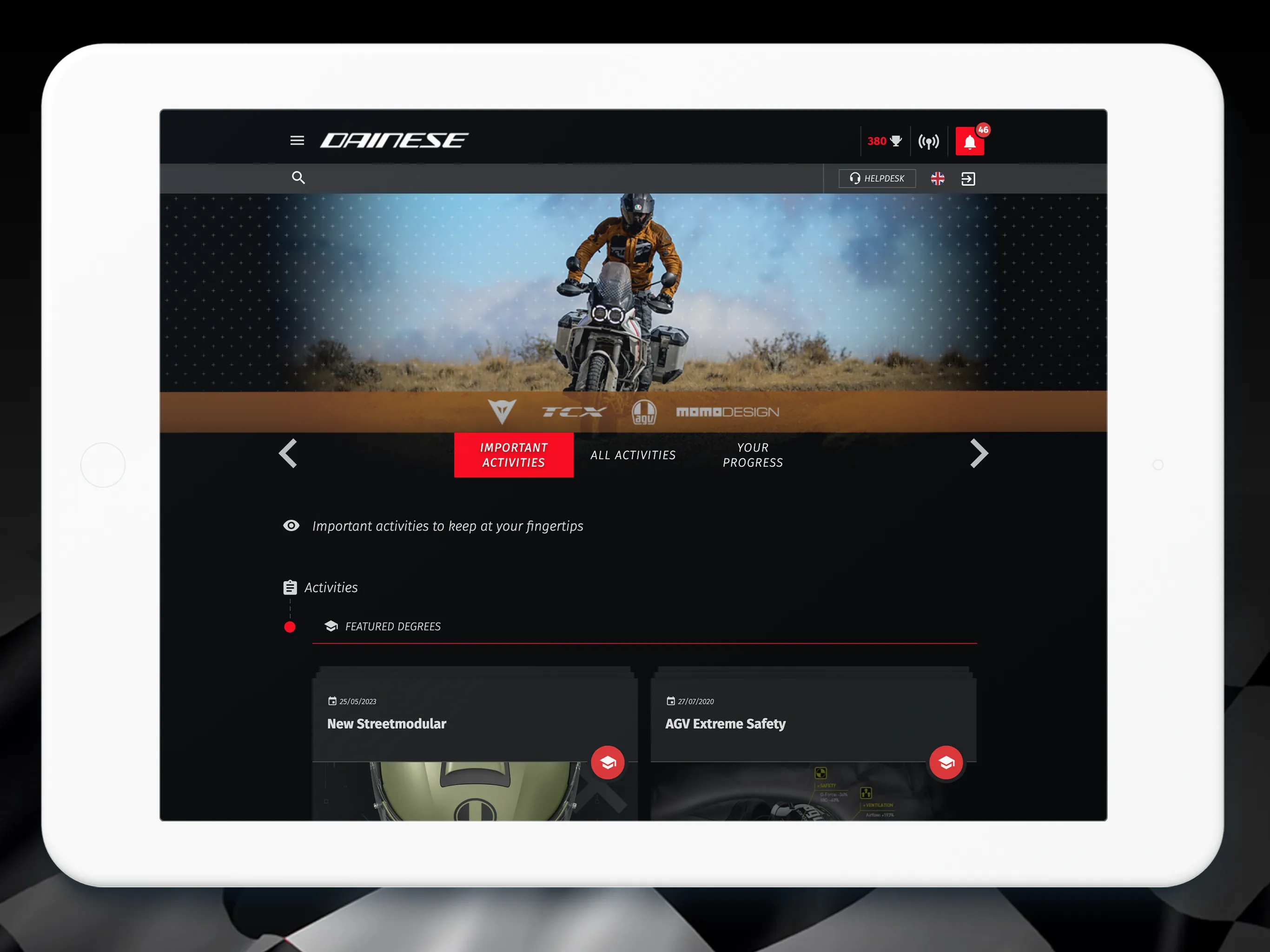 Dainese Academy | Indus Appstore | Screenshot