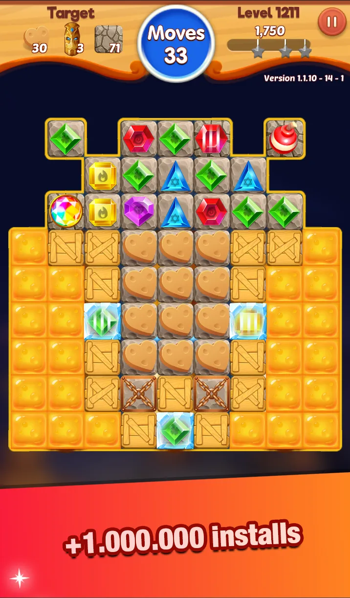 Jewels Crush : Match-3 | Indus Appstore | Screenshot