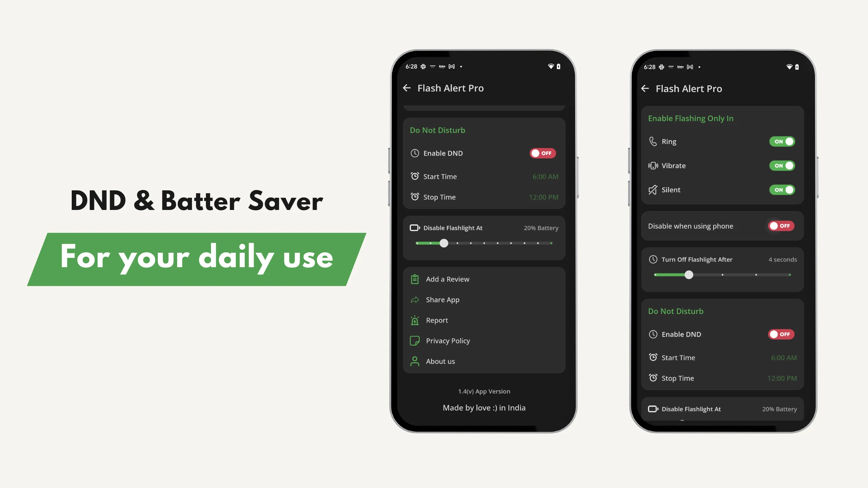 Flash Alert Pro - Calls & Sms | Indus Appstore | Screenshot