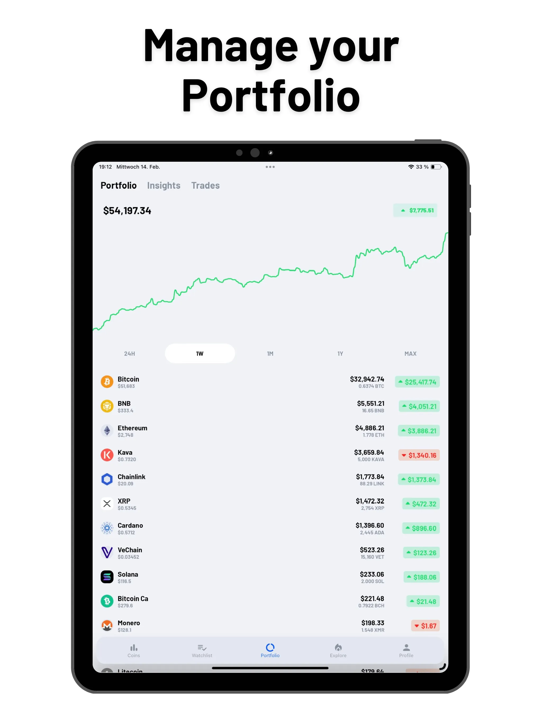 Coin Portfolio: Crypto Tracker | Indus Appstore | Screenshot