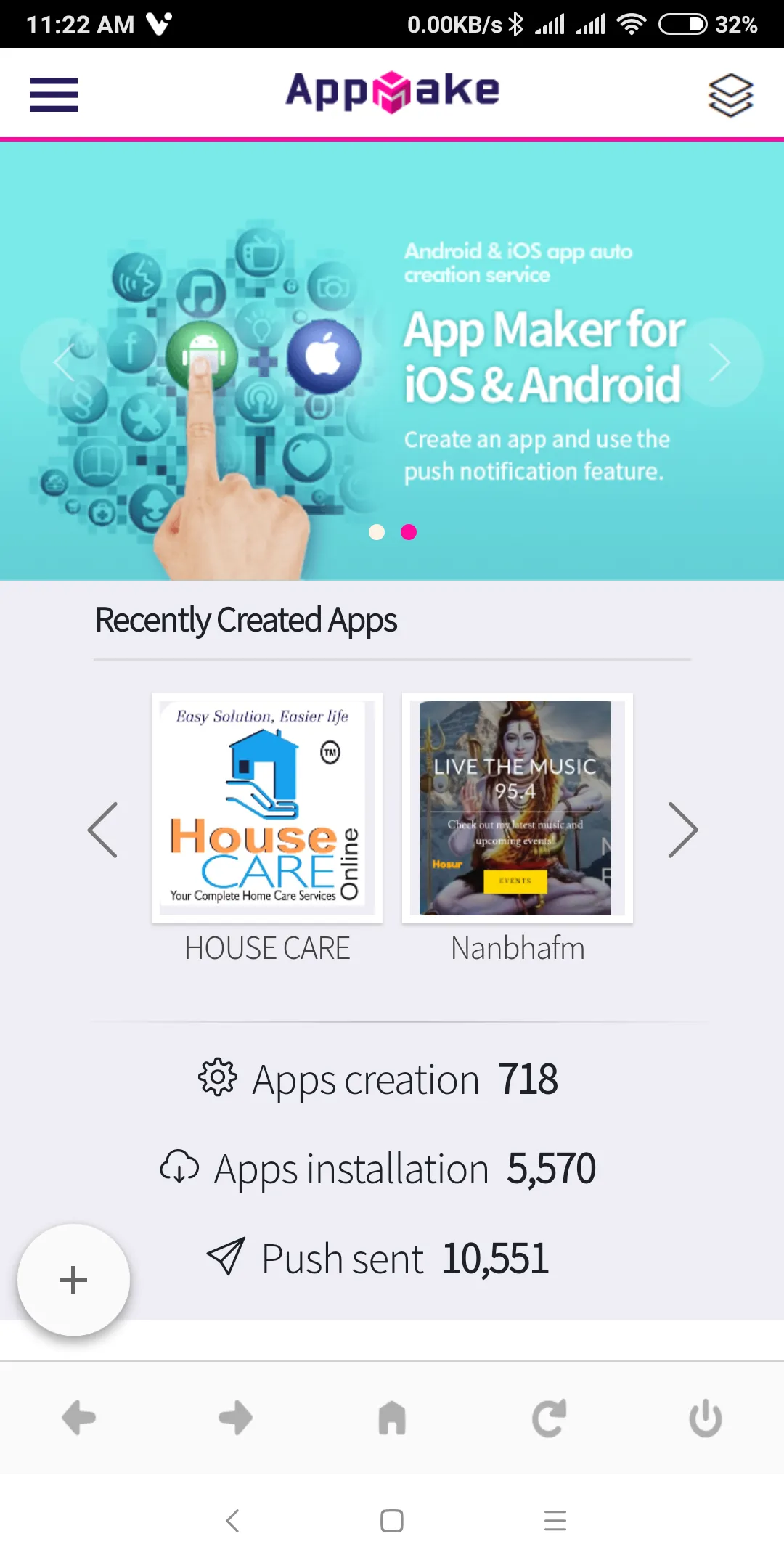 AppMake - Hybrid app maker - Apps on Indus Appstore