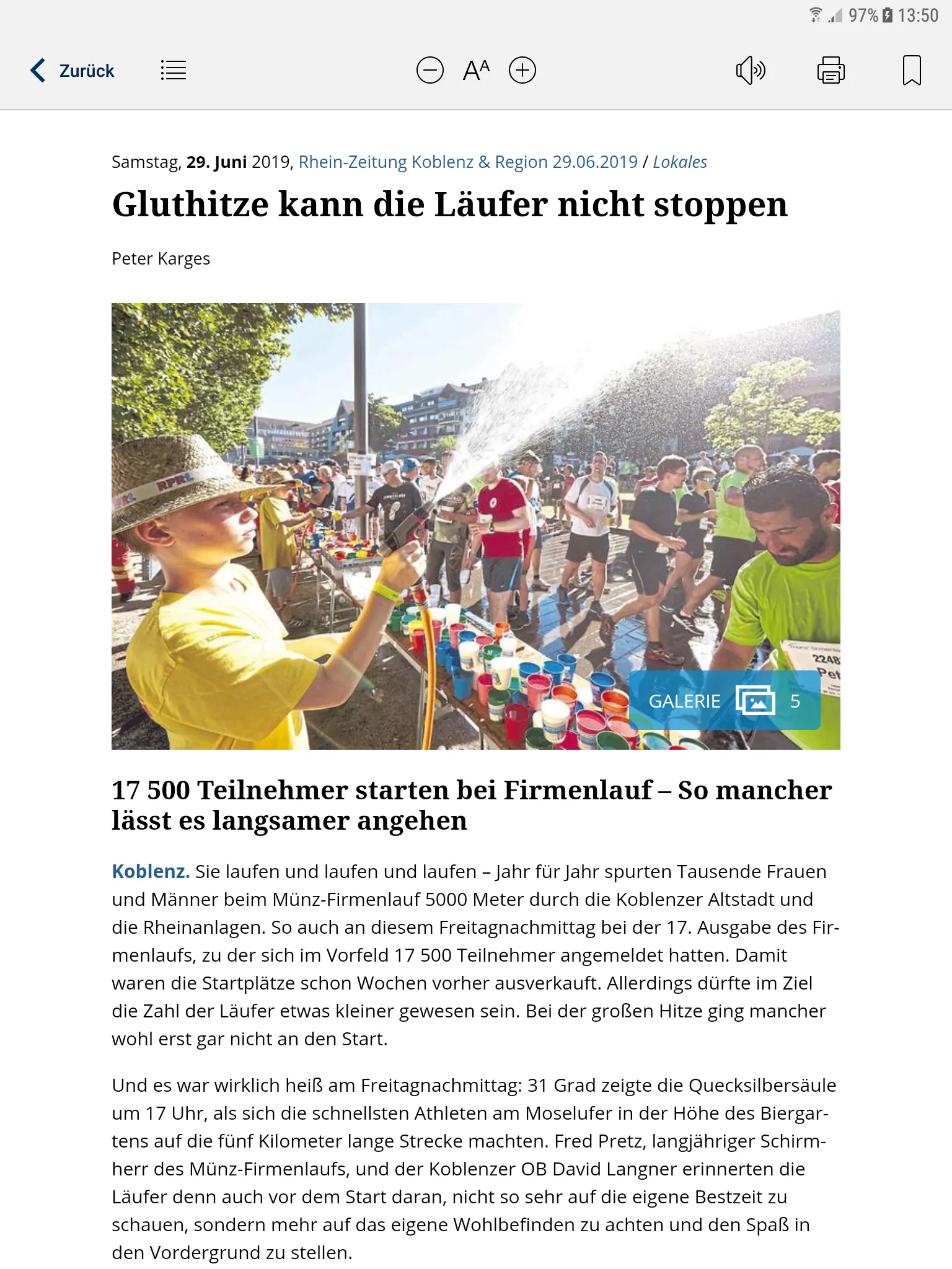 E-Paper der Rhein-Zeitung | Indus Appstore | Screenshot