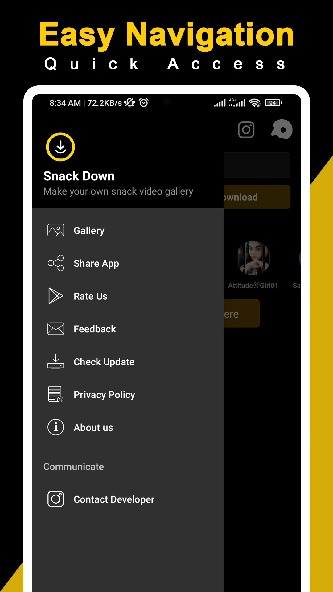 Video Downloader for Snack Vid | Indus Appstore | Screenshot