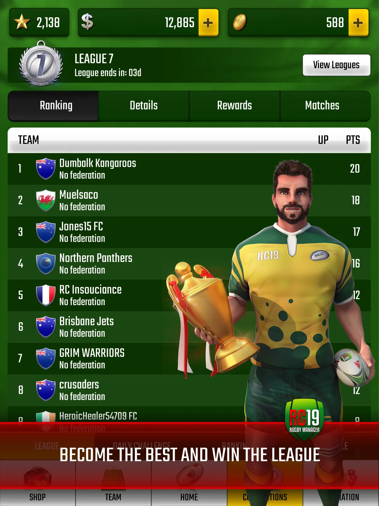 Rugby Champions 19 | Indus Appstore | Screenshot