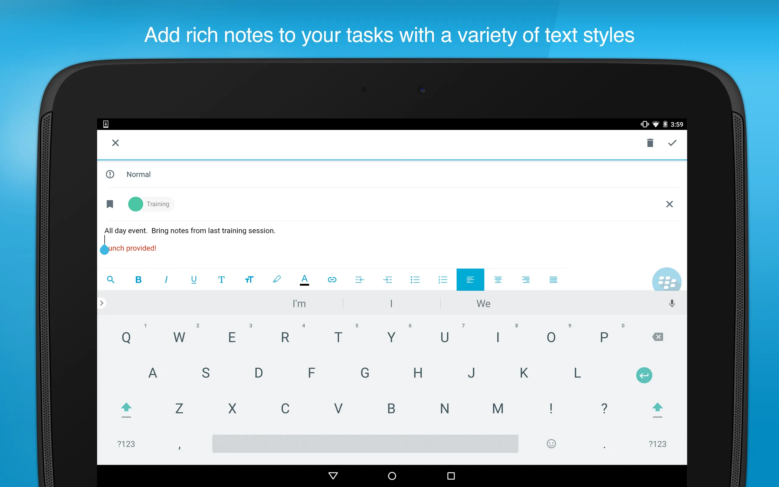 BlackBerry Tasks | Indus Appstore | Screenshot