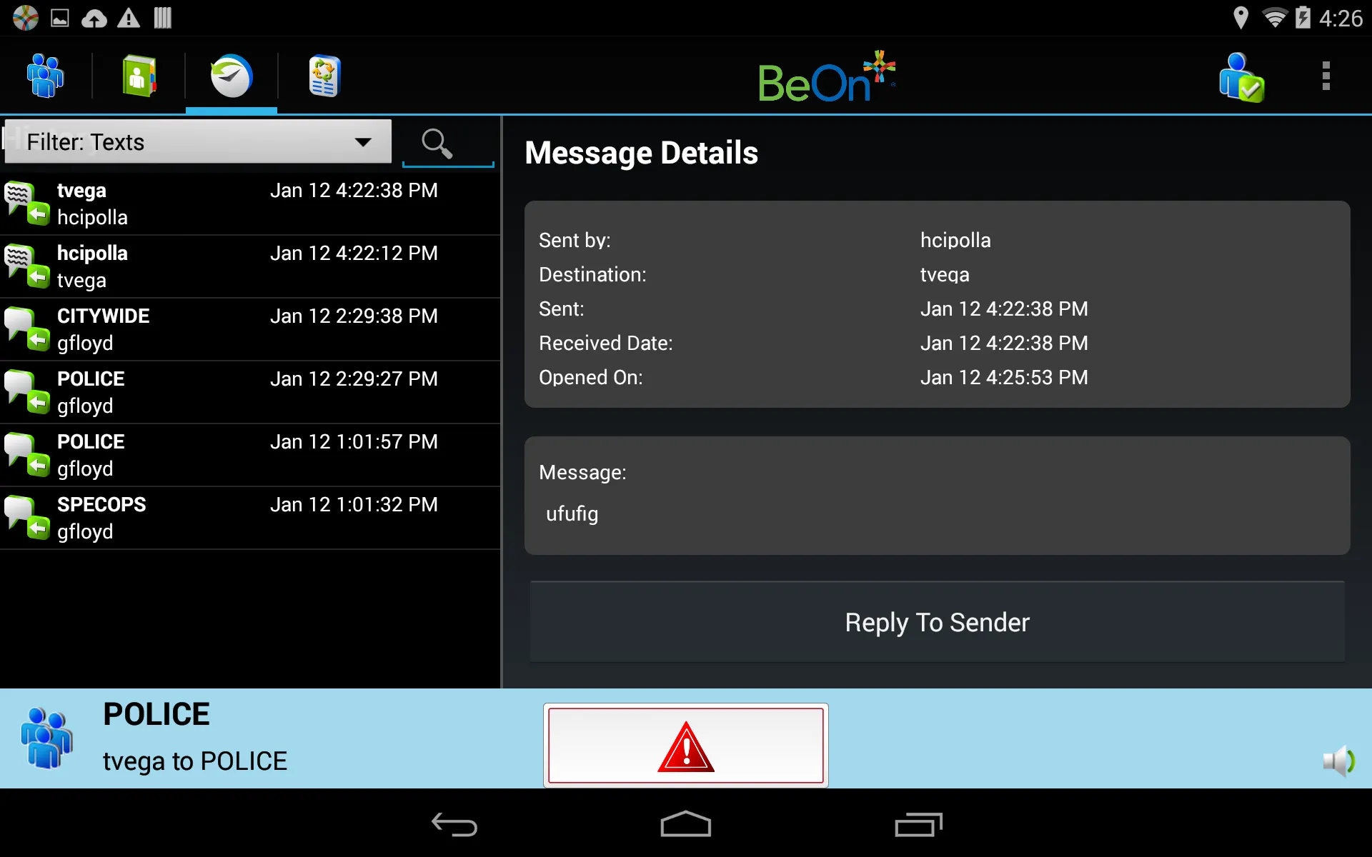 BeOn® Push-To-Talk | Indus Appstore | Screenshot