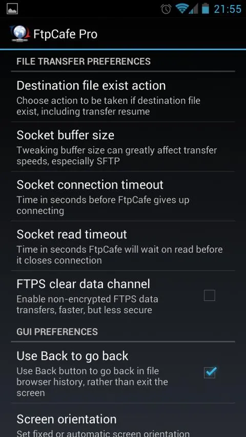 FtpCafe FTP Client | Indus Appstore | Screenshot