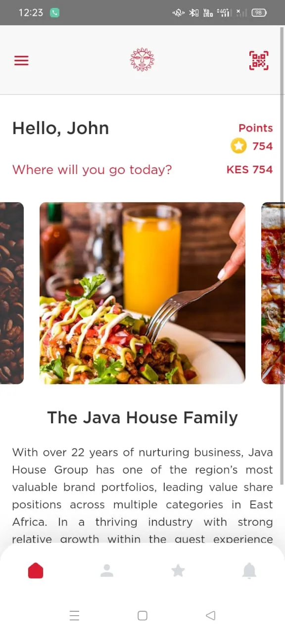 Java House Africa Loyalty | Indus Appstore | Screenshot