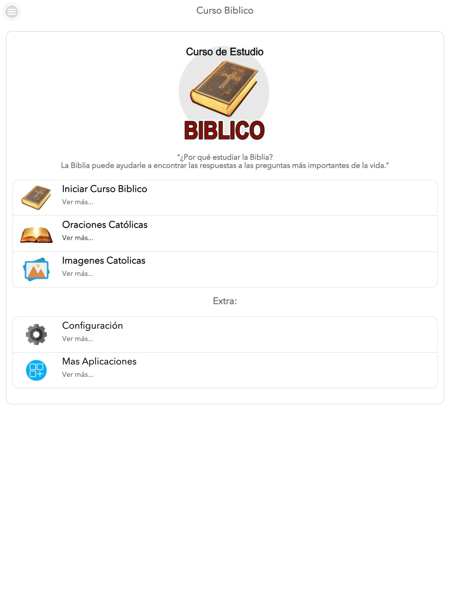 Curso de la Biblia | Indus Appstore | Screenshot