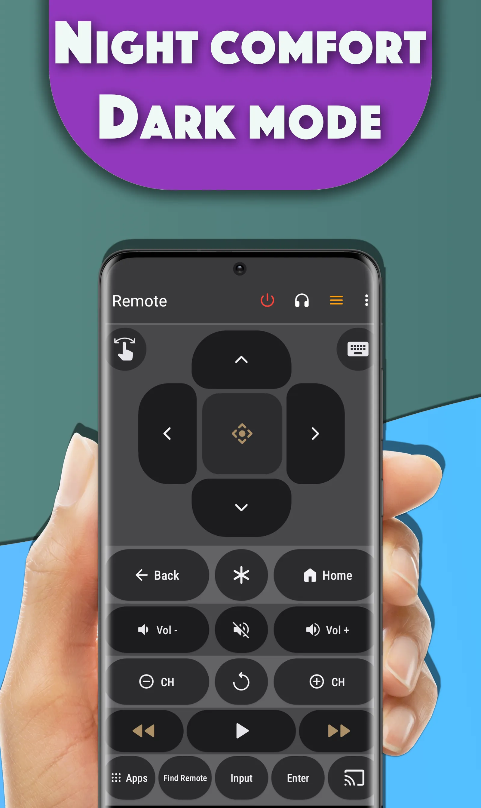 Remote for Roku TVs (WiFi) | Indus Appstore | Screenshot