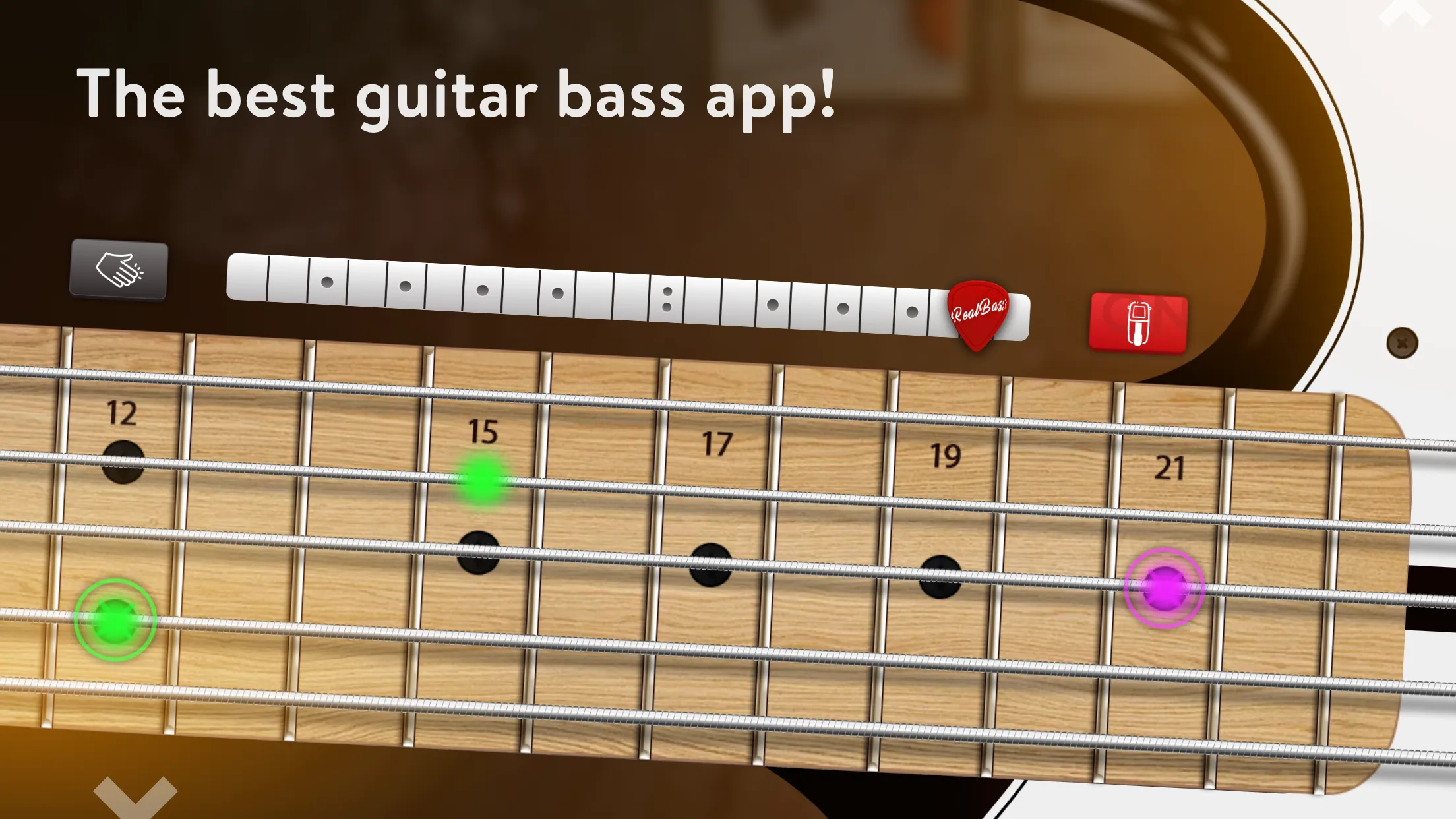 Real Bass: bass guitar | Indus Appstore | Screenshot