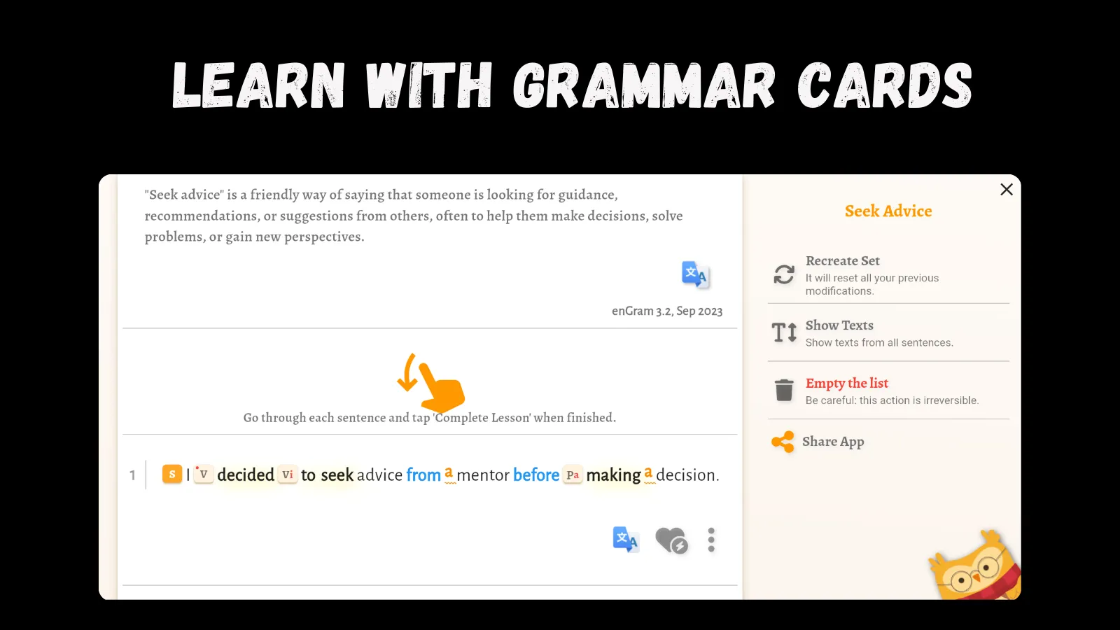 Grammar Cards & AI Tutor | Indus Appstore | Screenshot