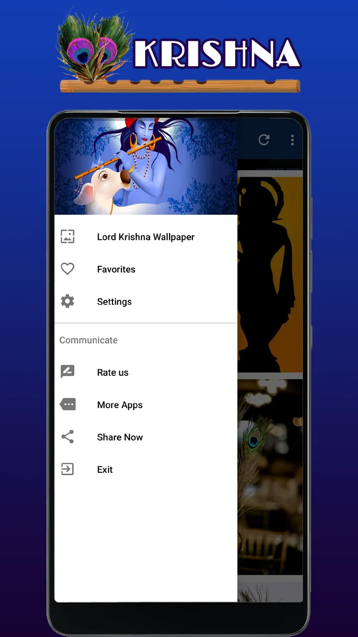 Lord Krishna Wallpaper, Kanha | Indus Appstore | Screenshot