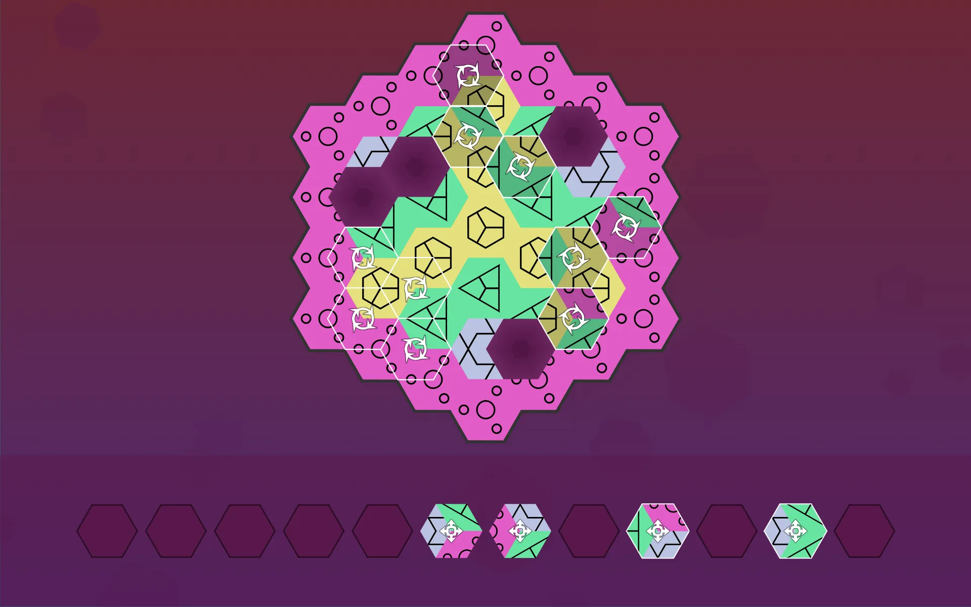 Aurora Hex - Pattern Puzzles | Indus Appstore | Screenshot