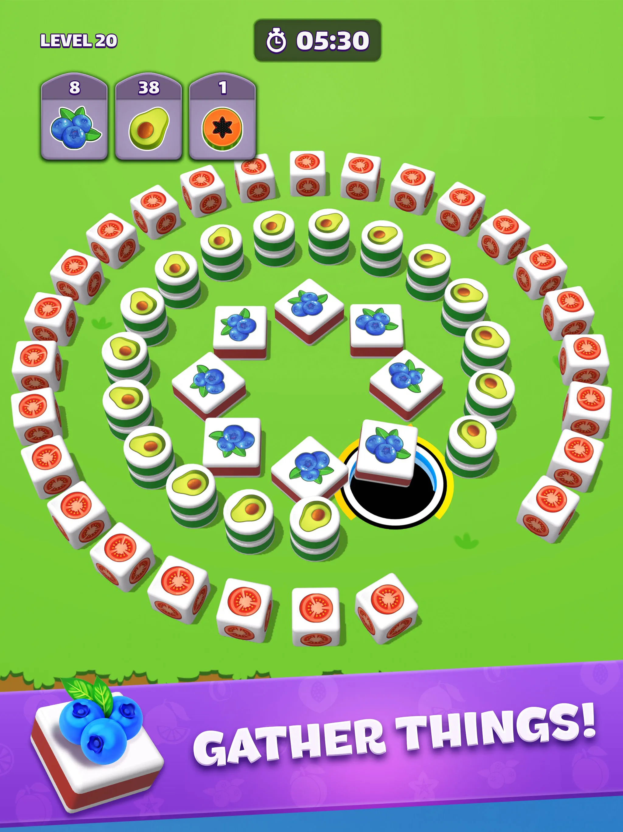 Tiles in Hole: Black Hole | Indus Appstore | Screenshot