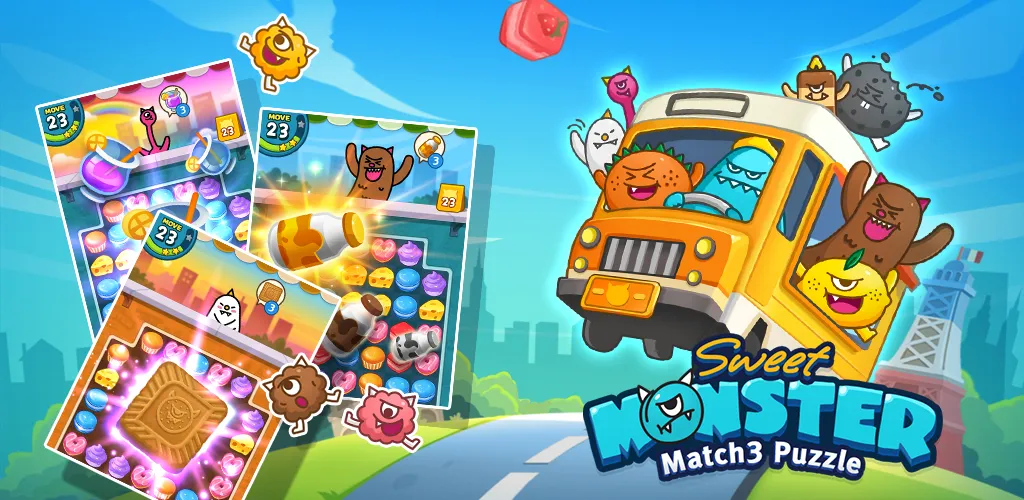 Sweet Monster Match3 Puzzle | Indus Appstore | Screenshot