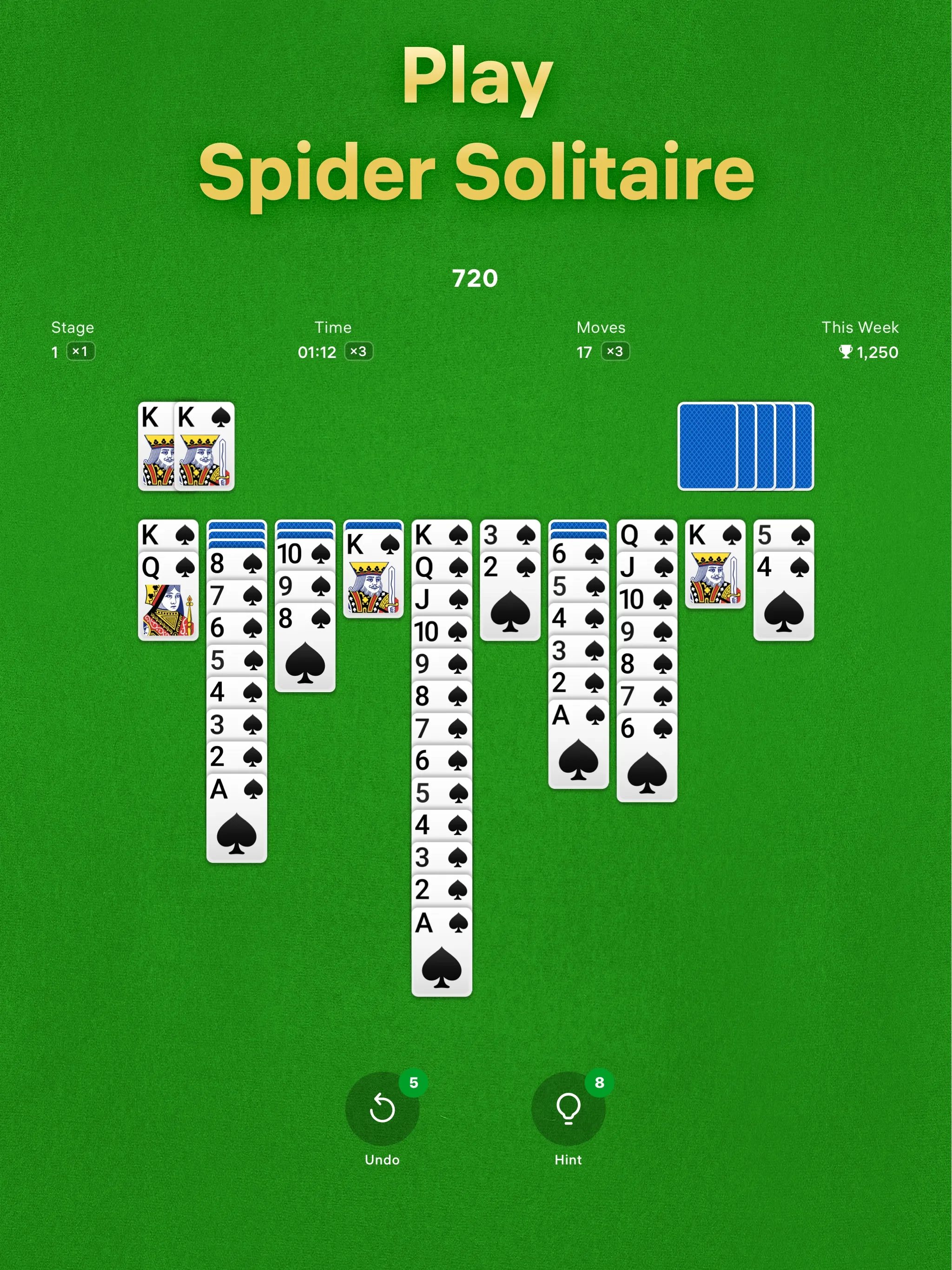 Spider Solitaire | Indus Appstore | Screenshot