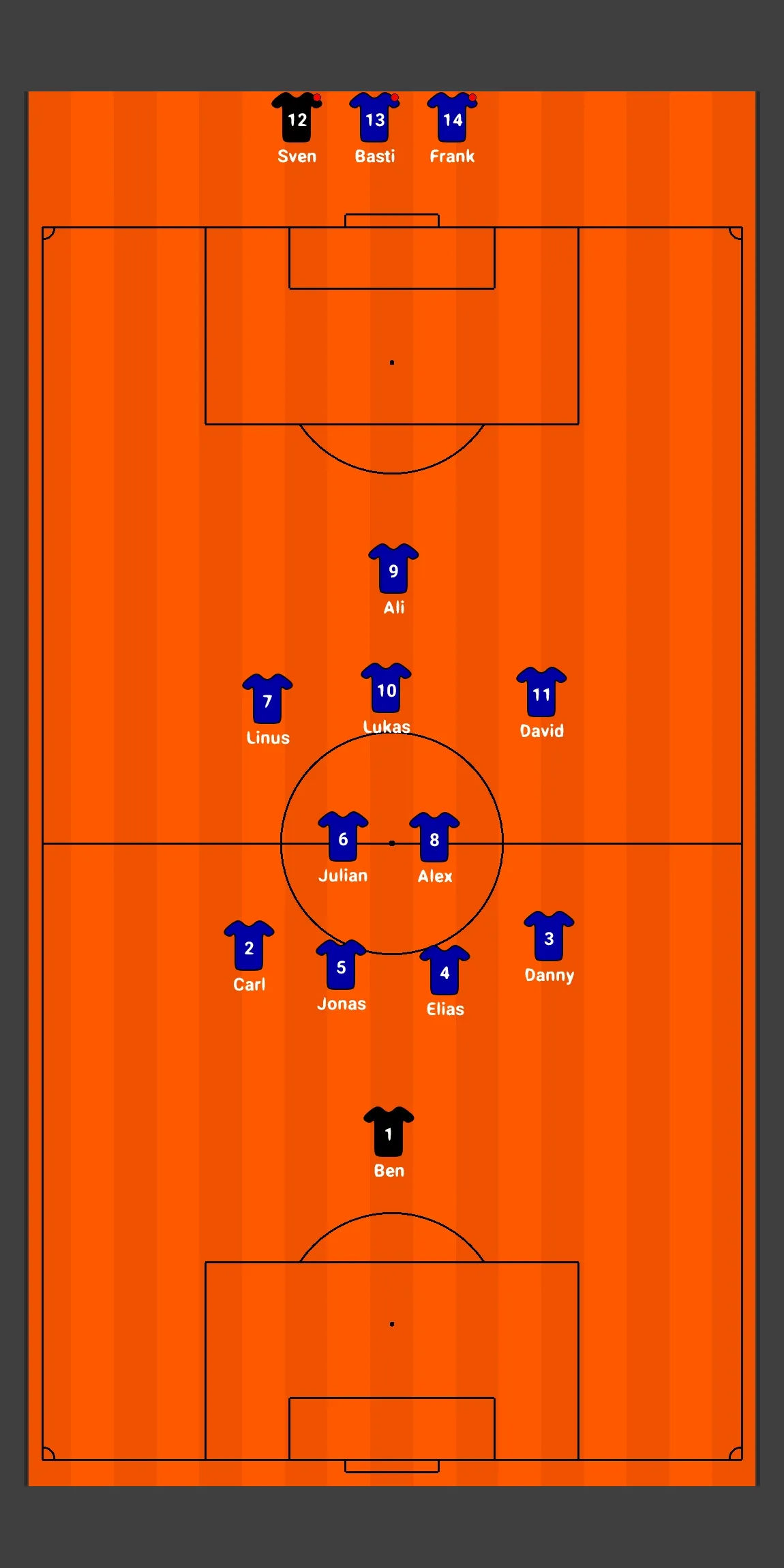 First 11 soccer lineup | Indus Appstore | Screenshot