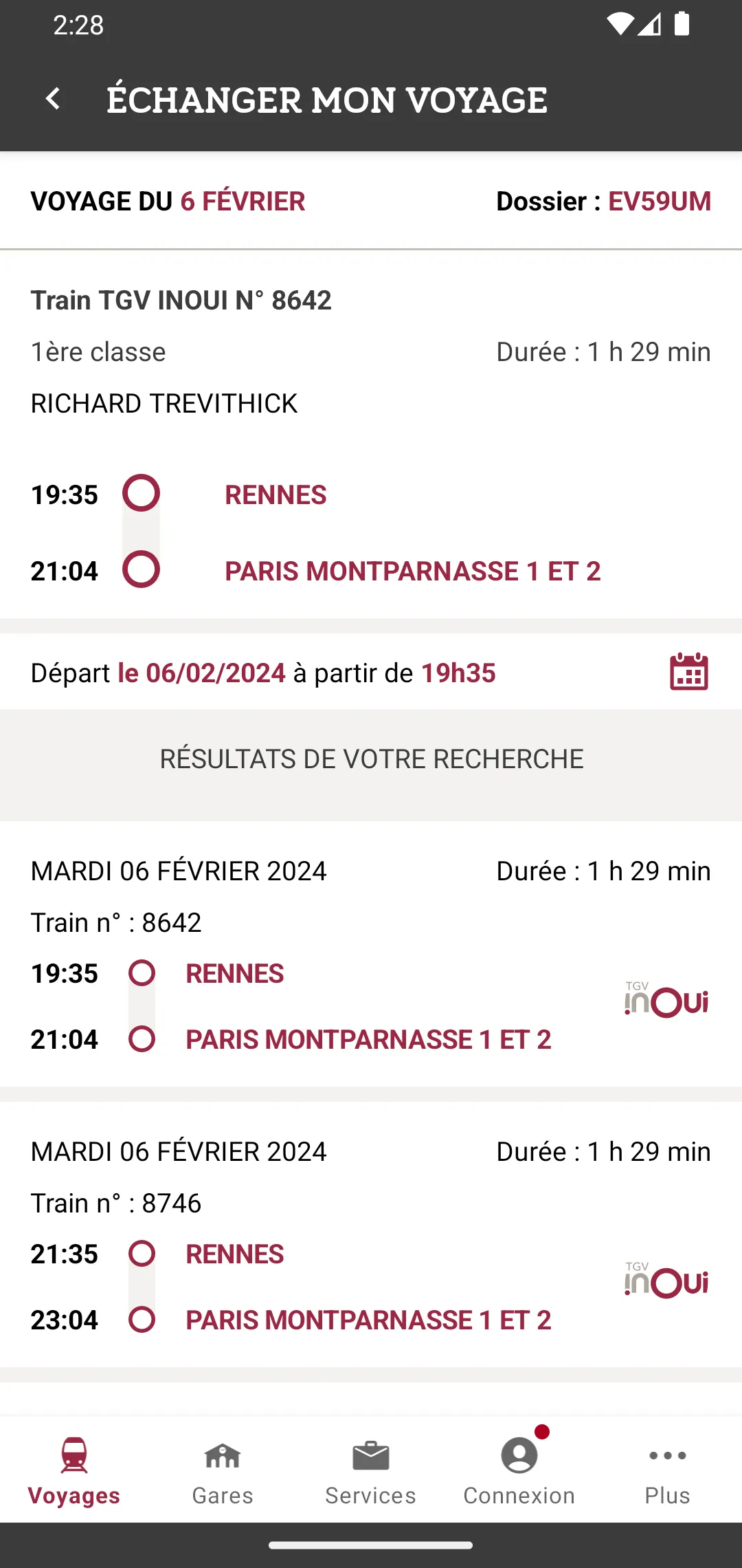 TGV INOUI PRO | Indus Appstore | Screenshot