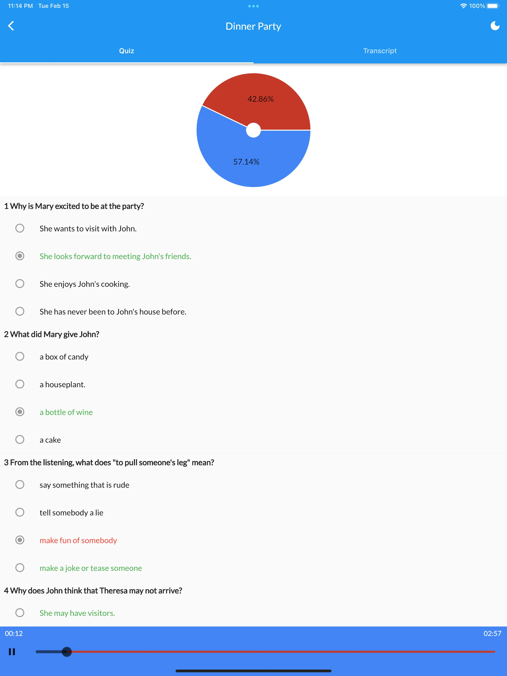 Advanced English Test | Indus Appstore | Screenshot