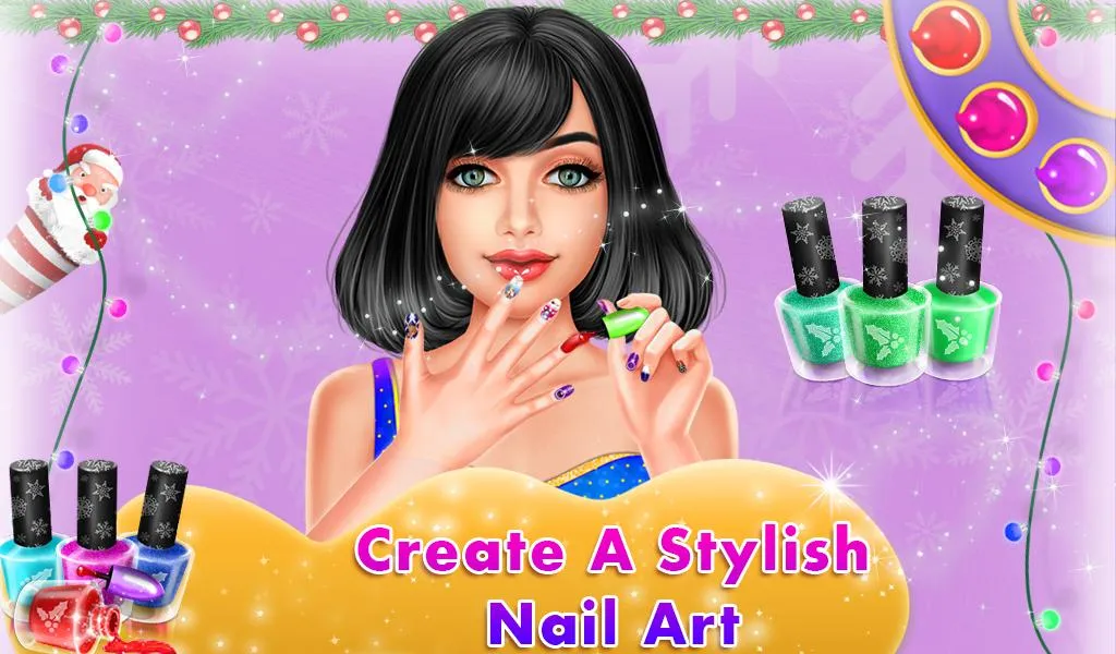 Christmas Nail Art Salon Games | Indus Appstore | Screenshot
