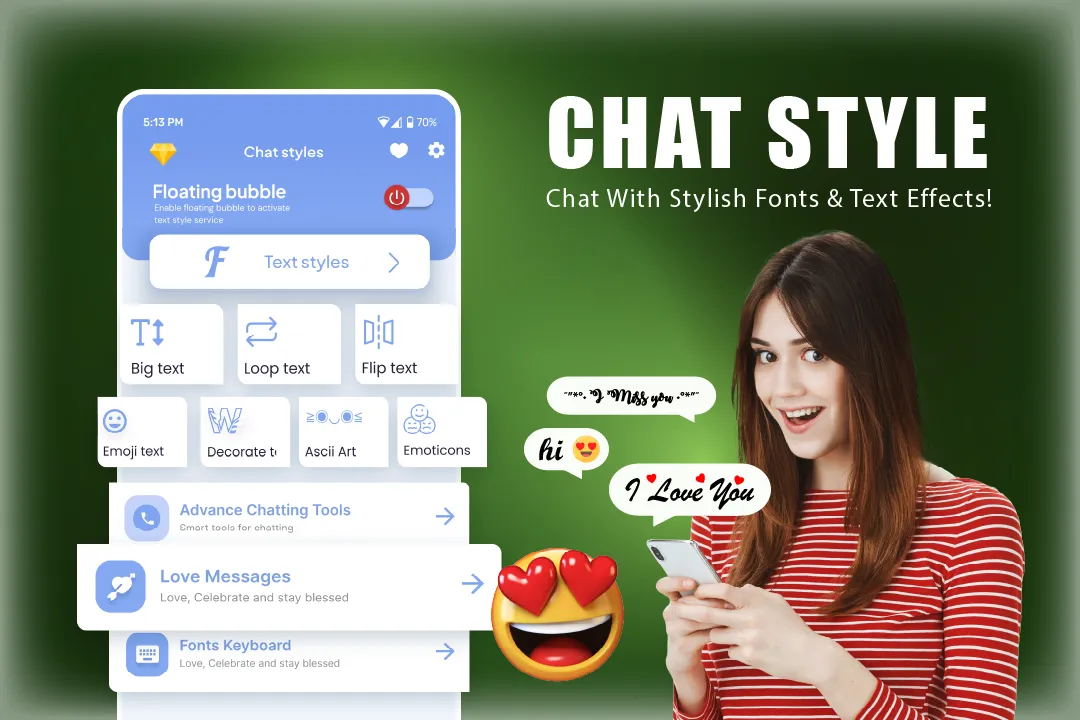 Chat Style - Fonts Keyboard | Indus Appstore | Screenshot