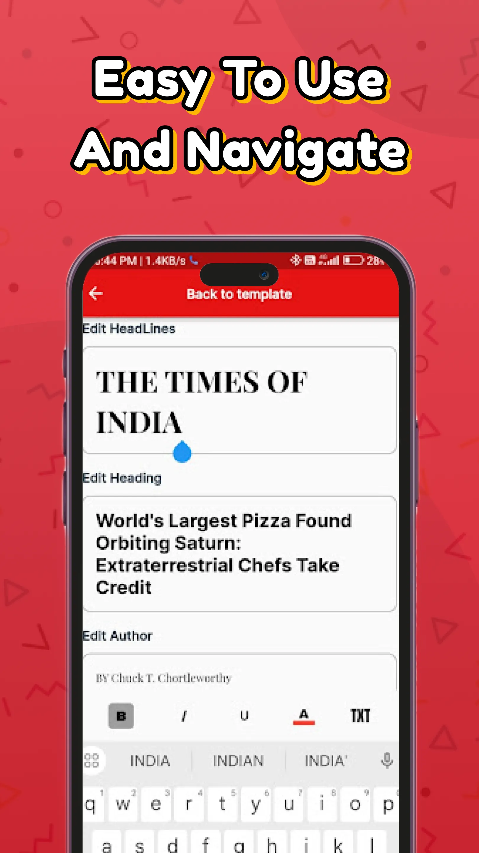 Funny News Maker | Indus Appstore | Screenshot