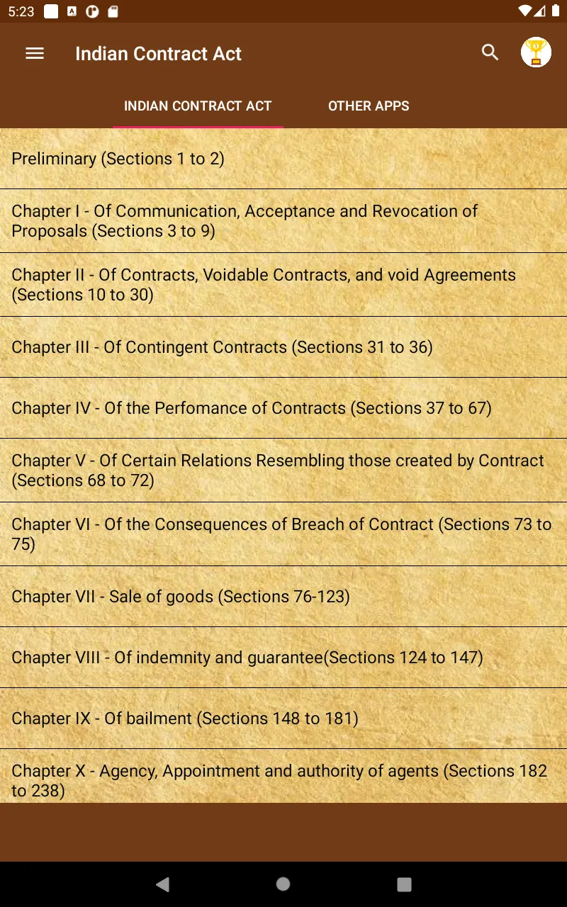Indian Contract Act StudyGuide | Indus Appstore | Screenshot