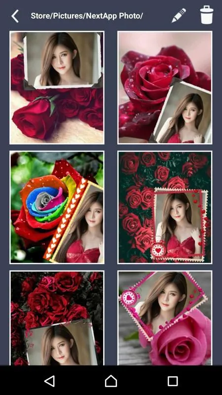 Rose Photo Frames | Indus Appstore | Screenshot