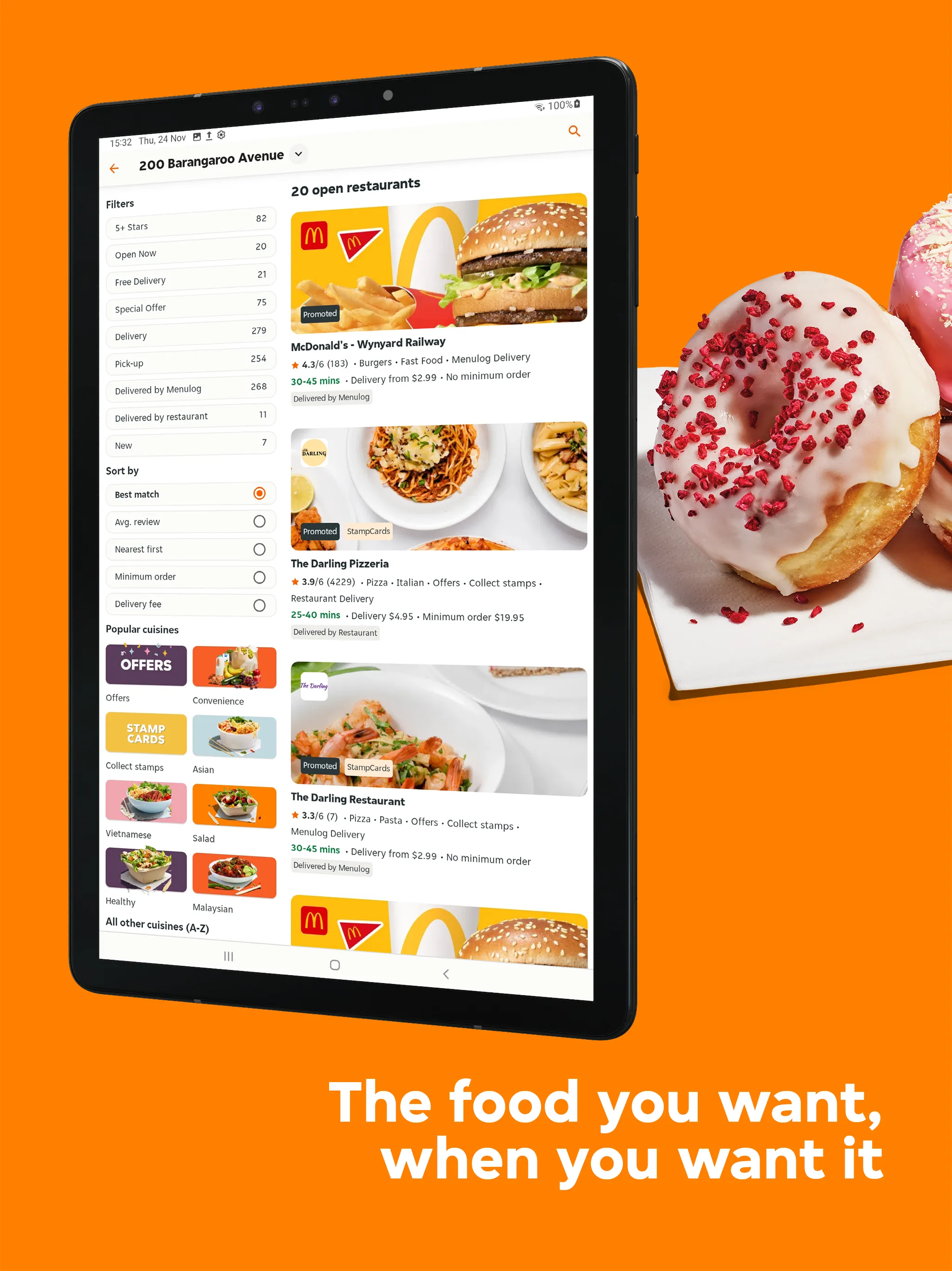 Menulog AU | Food Delivery | Indus Appstore | Screenshot