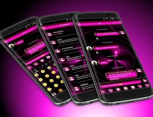 SMS Messages SpheresPink Theme | Indus Appstore | Screenshot